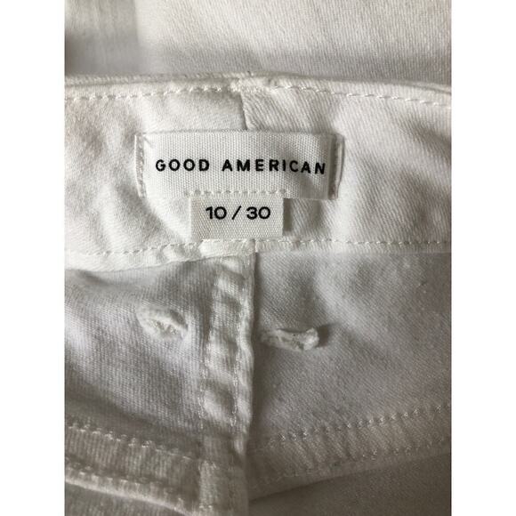 Good American Good Legs Skinny Jeans Mid Rise White Wash Denim NWT Size 10 - Picture 11 of 14